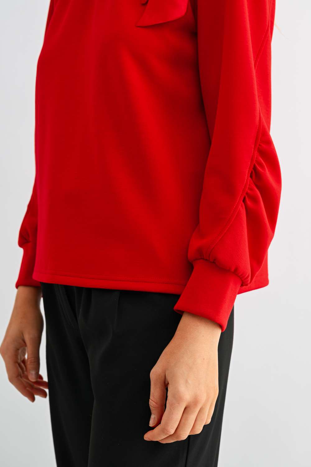 Karl Knit Bow-Tie Shoulder Top