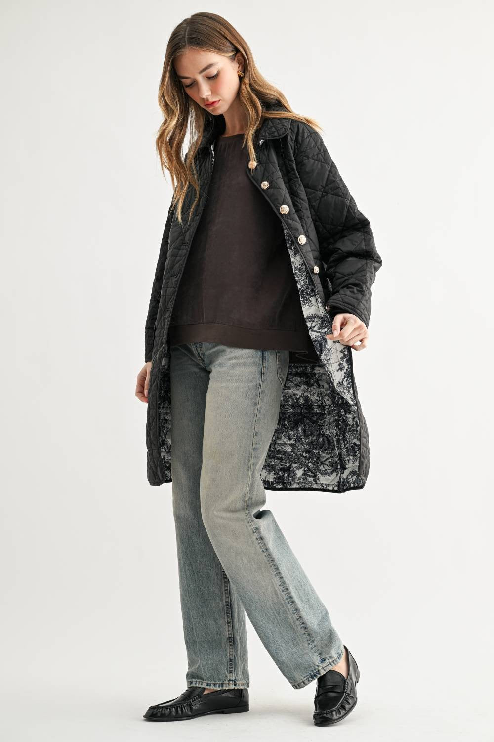 Joselyn Quilted Longline Puffer Jacket