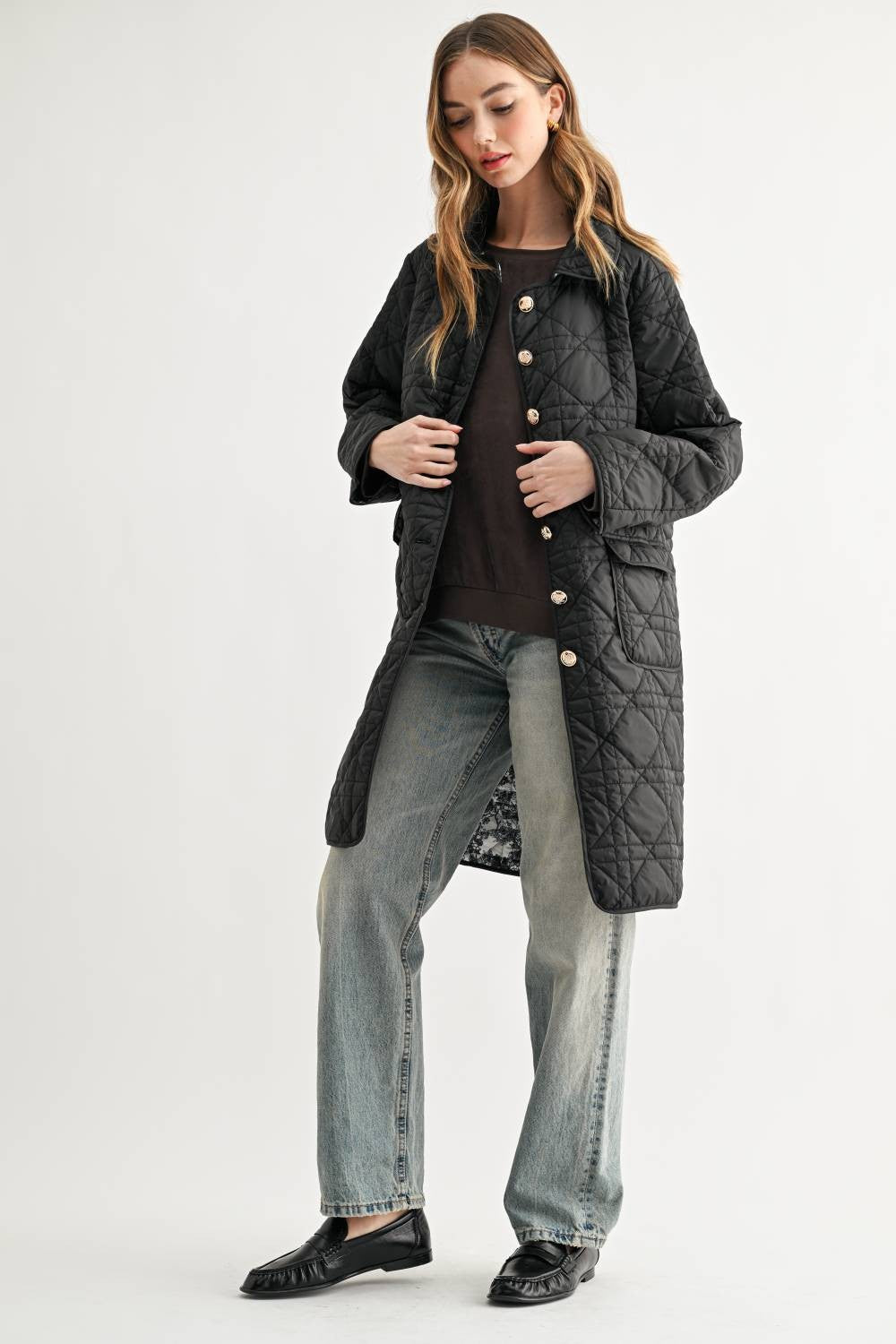 Joselyn Quilted Longline Puffer Jacket