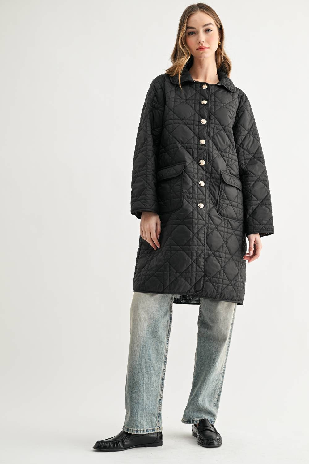 Joselyn Quilted Longline Puffer Jacket
