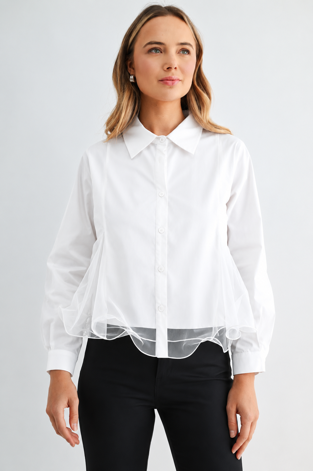 Camila Mesh Organza Blouse