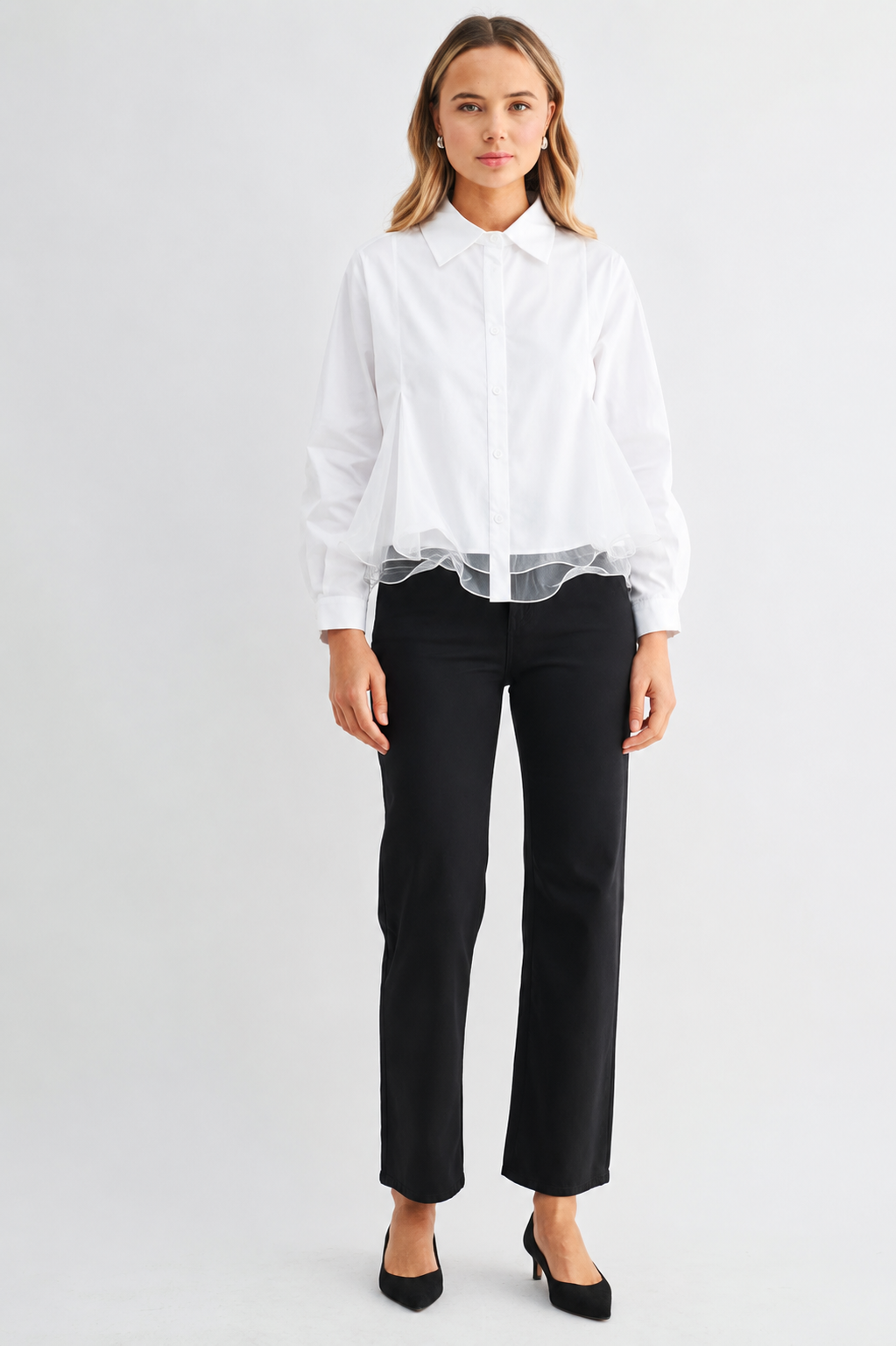 Camila Mesh Organza Blouse