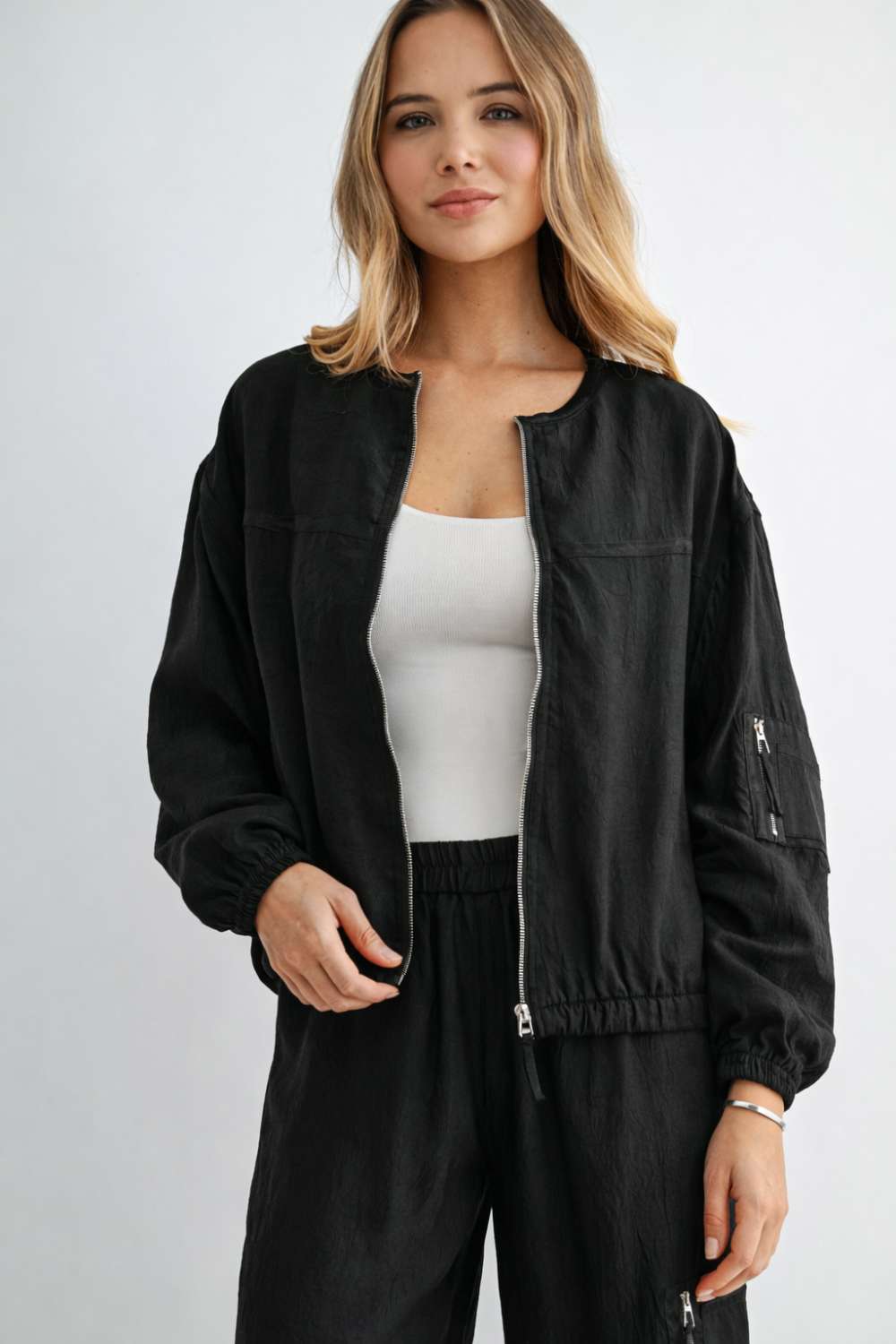Jules Parachute Utility Bomber Jacket