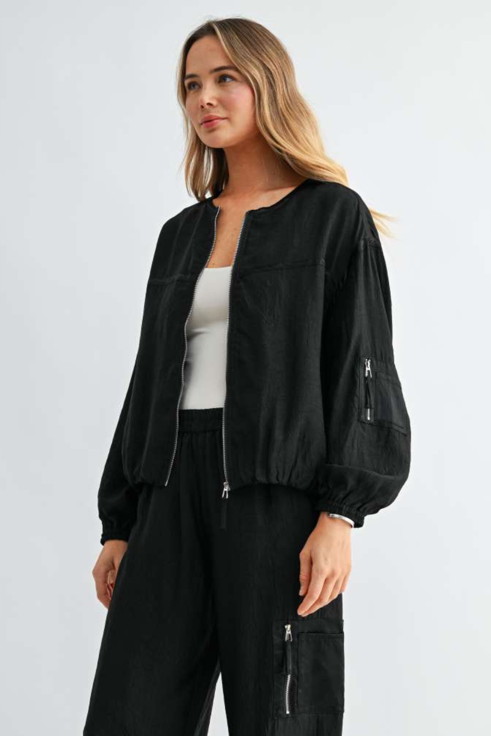 Jules Parachute Utility Bomber Jacket