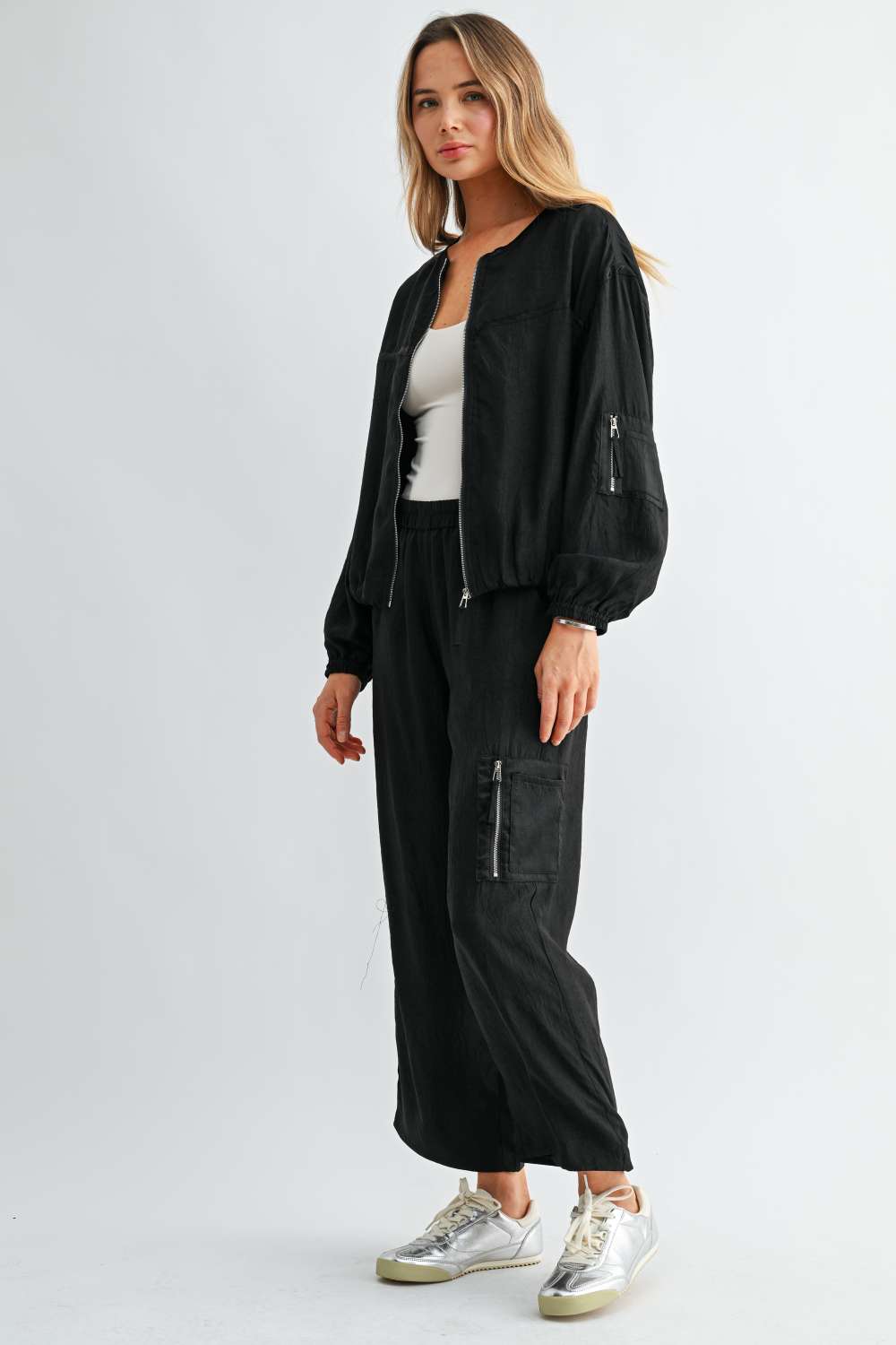 Corbin Wide-Leg Parachute Utility Pants