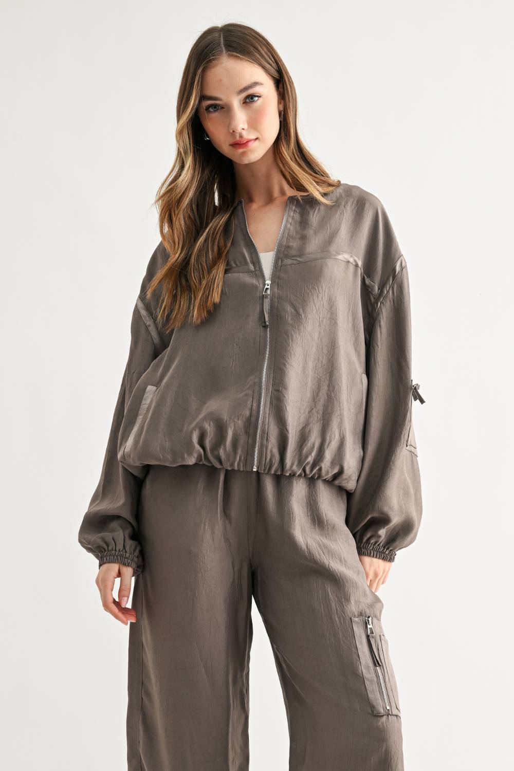 Jules Parachute Utility Bomber Jacket