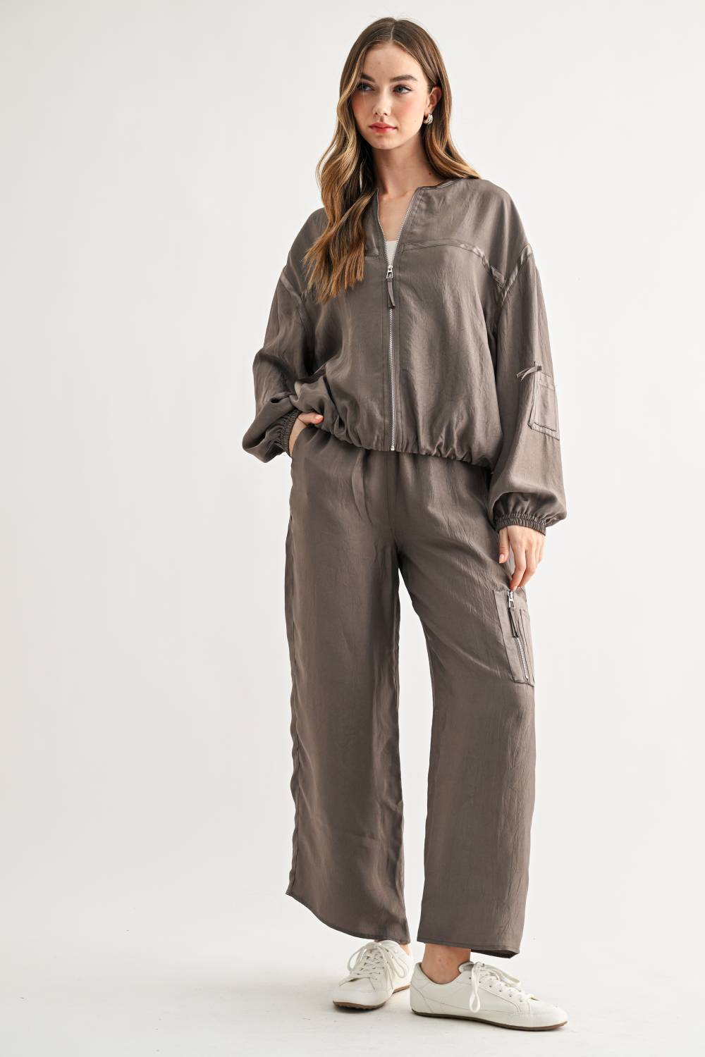 Corbin Wide-Leg Parachute Utility Pants