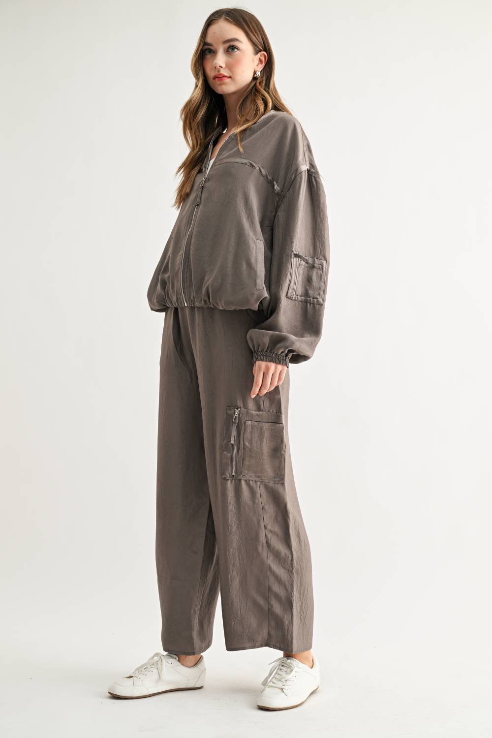Corbin Wide-Leg Parachute Utility Pants