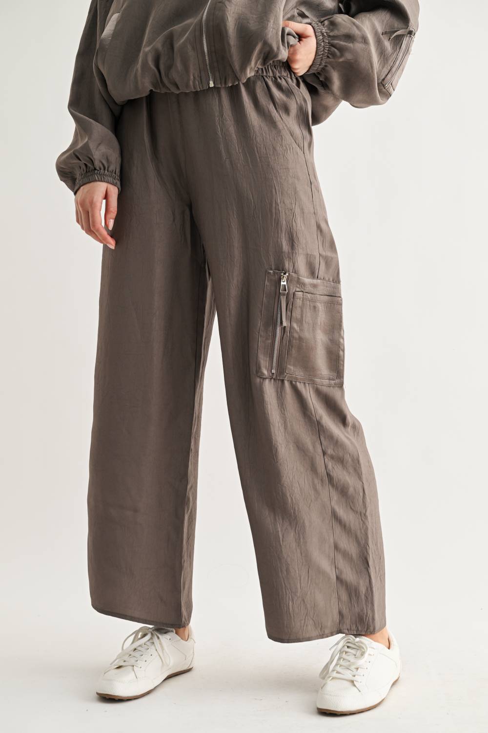 Corbin Wide-Leg Parachute Utility Pants
