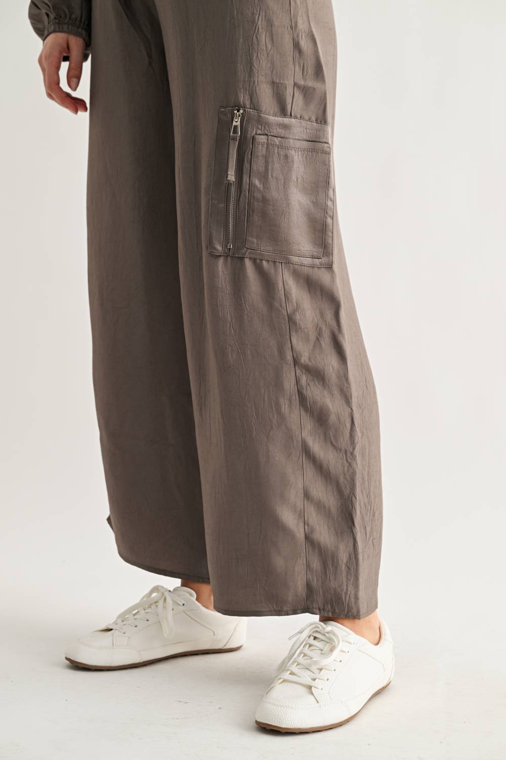 Corbin Wide-Leg Parachute Utility Pants