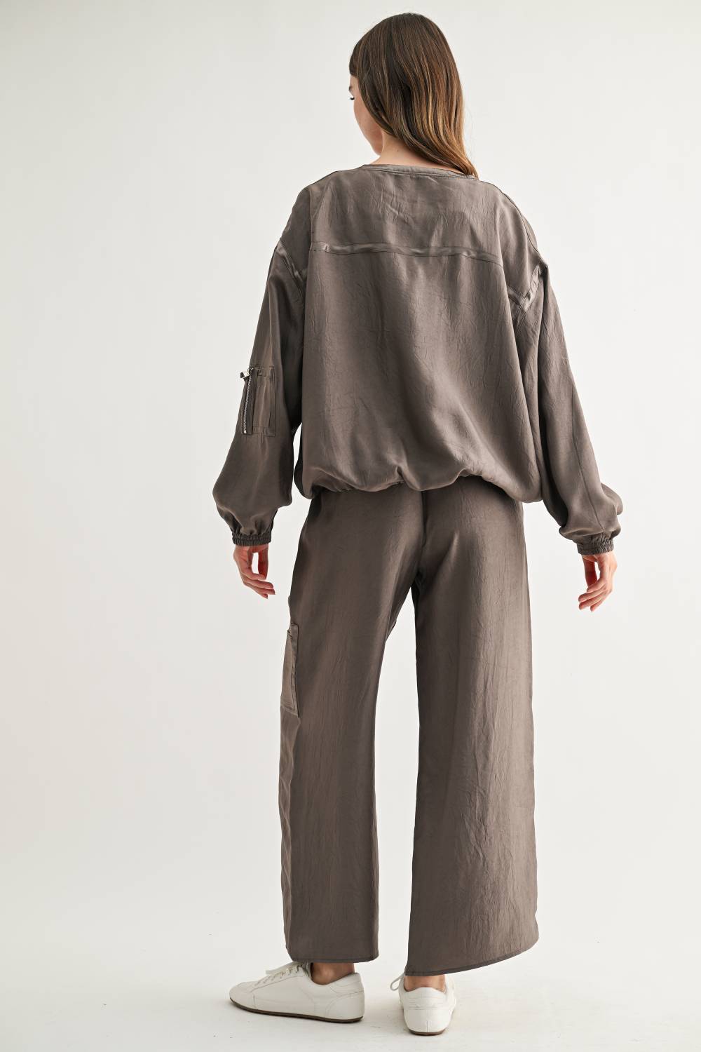 Corbin Wide-Leg Parachute Utility Pants