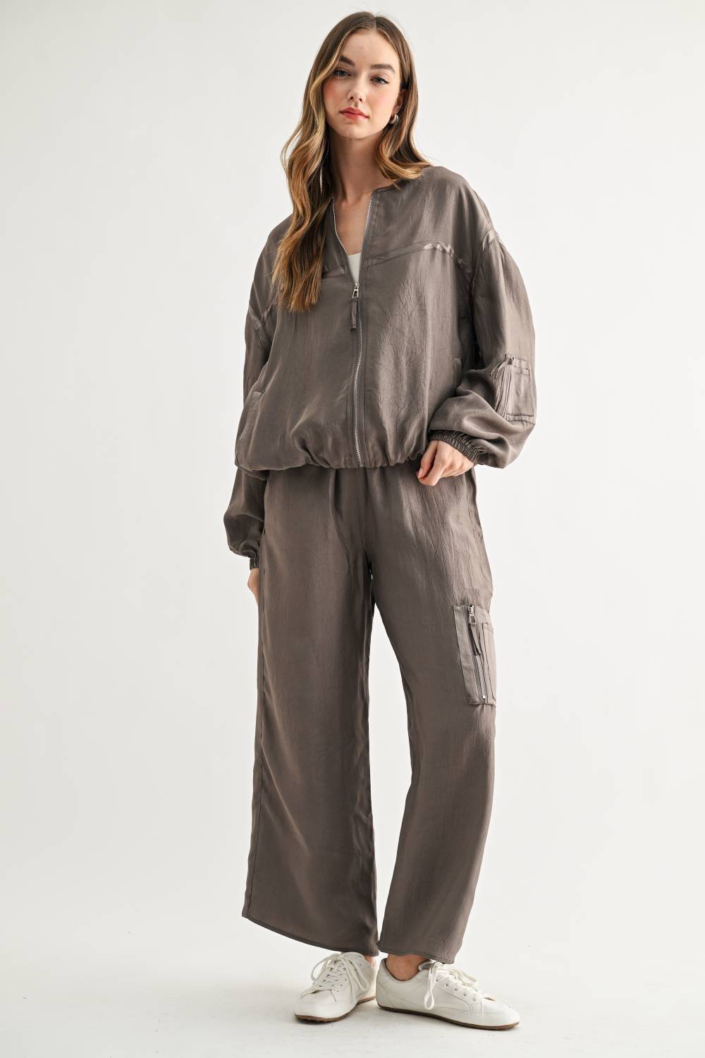 Corbin Wide-Leg Parachute Utility Pants