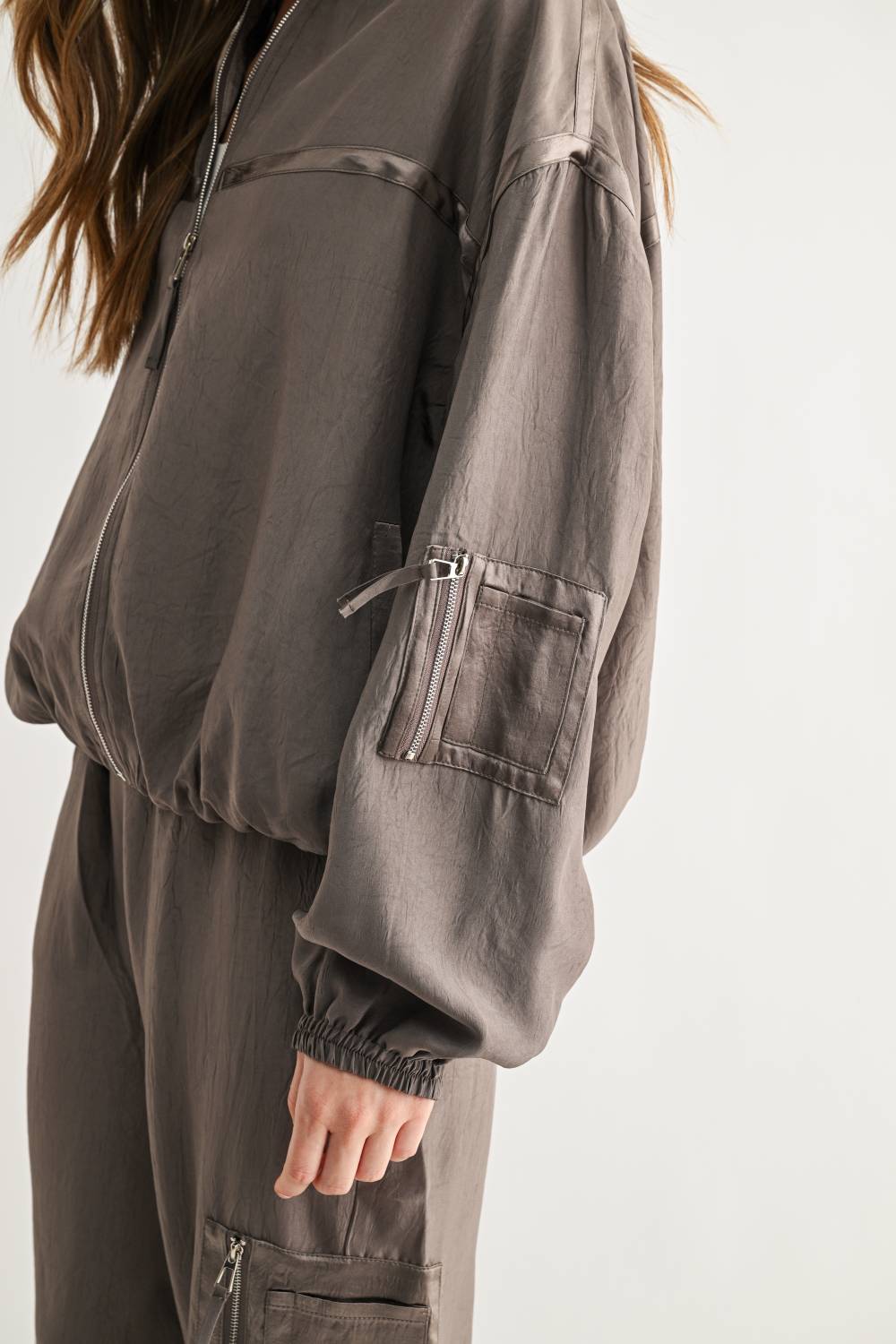 Jules Parachute Utility Bomber Jacket