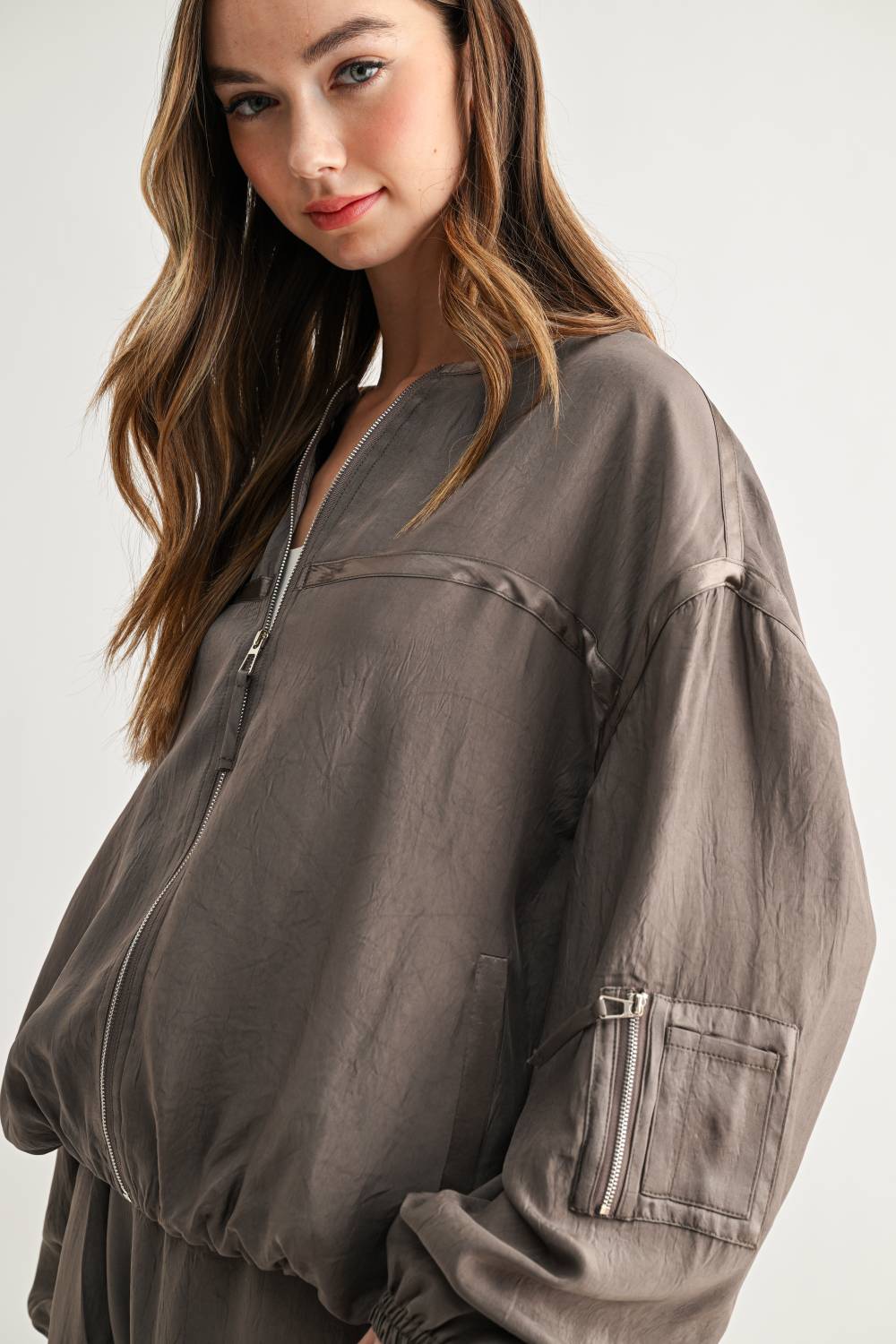 Jules Parachute Utility Bomber Jacket