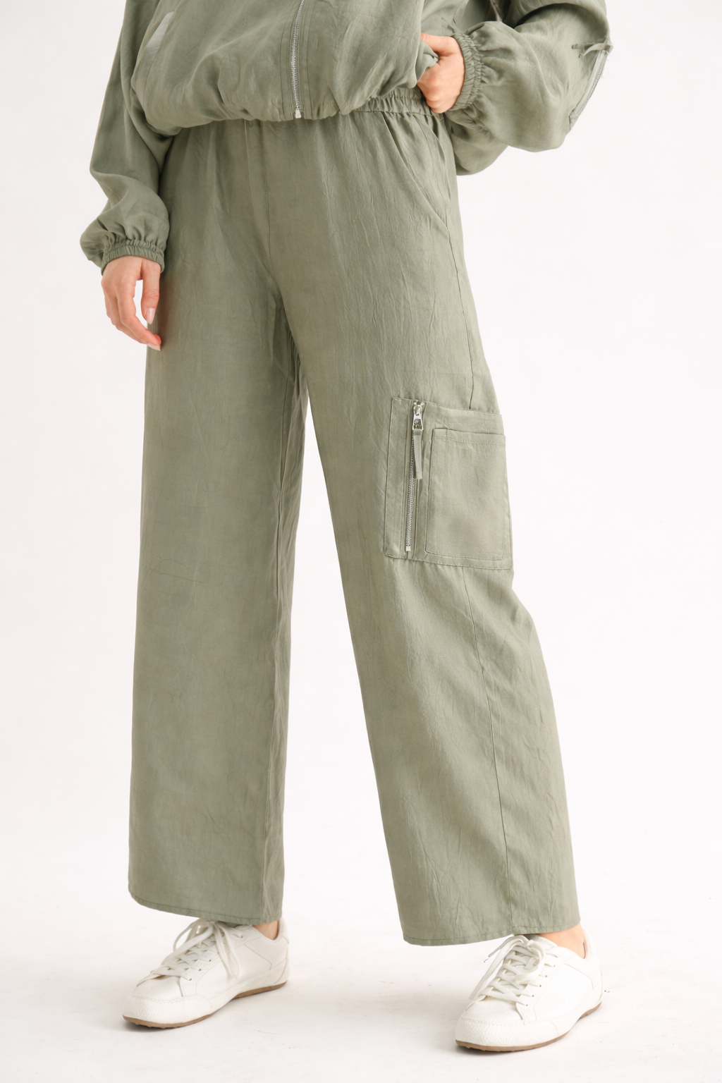 Corbin Wide-Leg Parachute Utility Pants