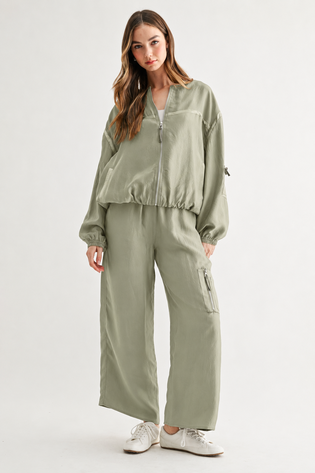 Corbin Wide-Leg Parachute Utility Pants