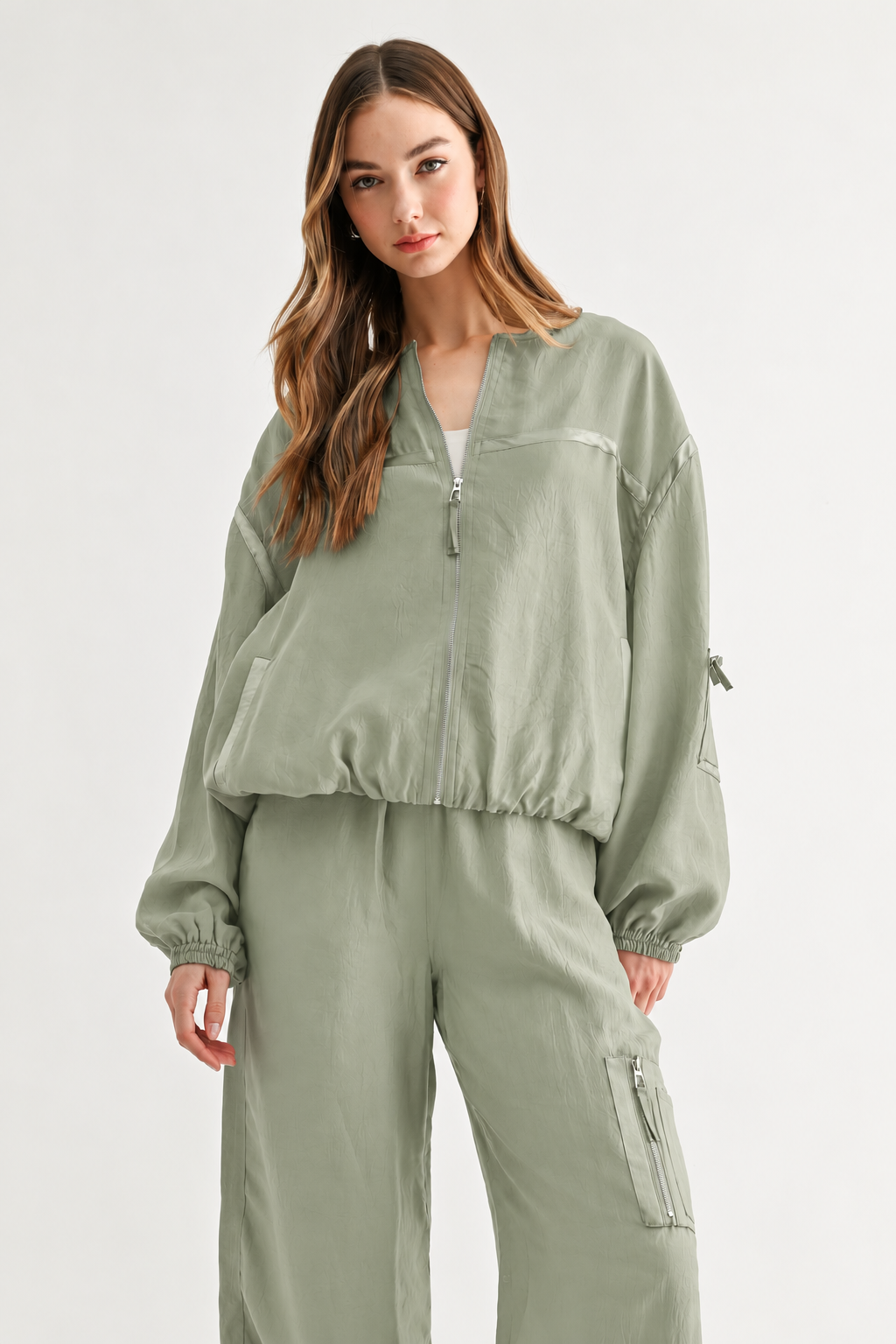 Jules Parachute Utility Bomber Jacket