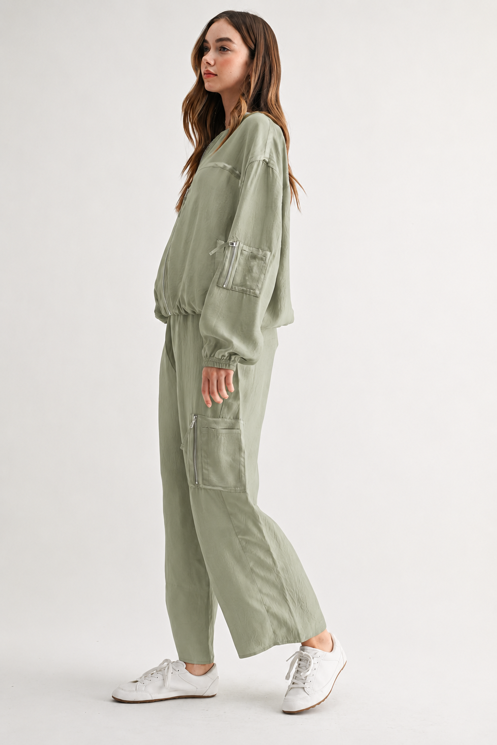 Corbin Wide-Leg Parachute Utility Pants