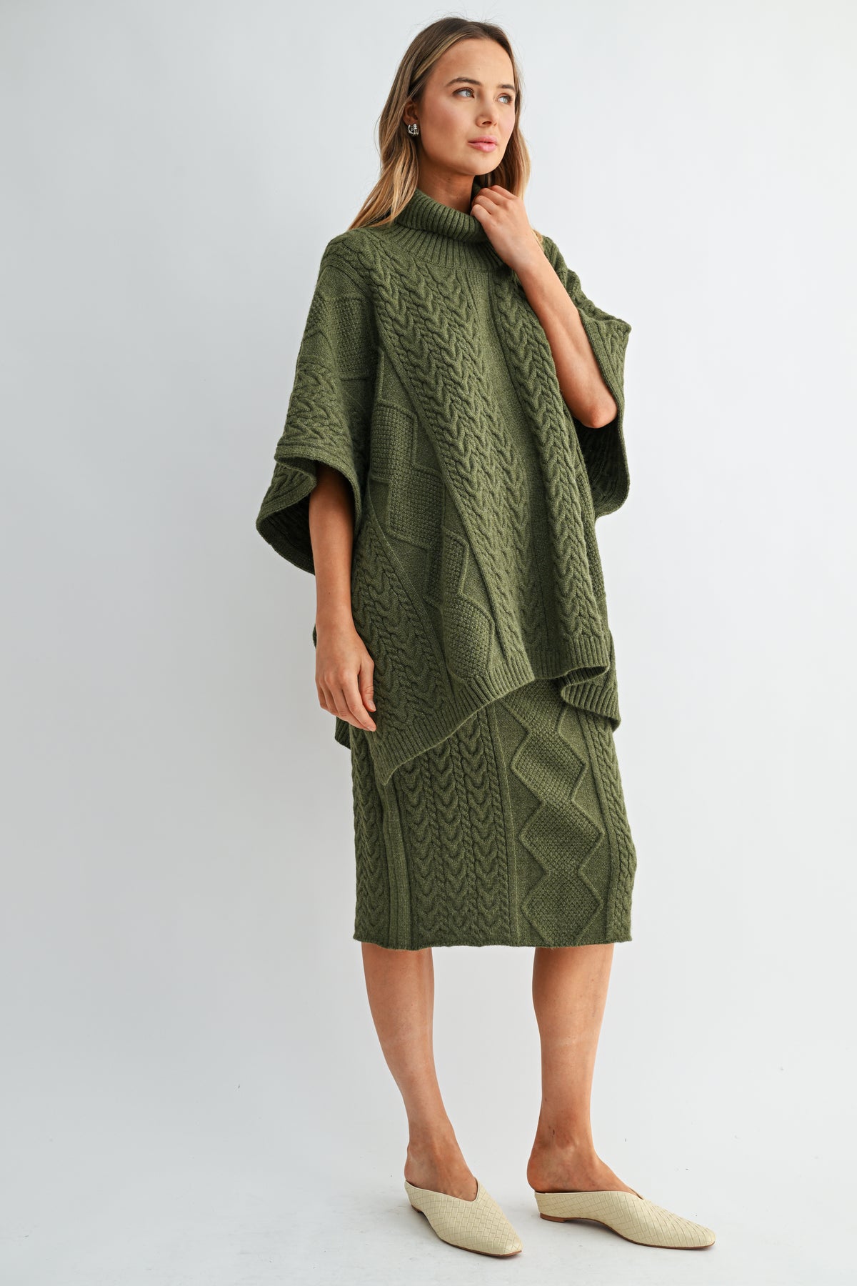 Santiago Cable Knit Sweater Skirt