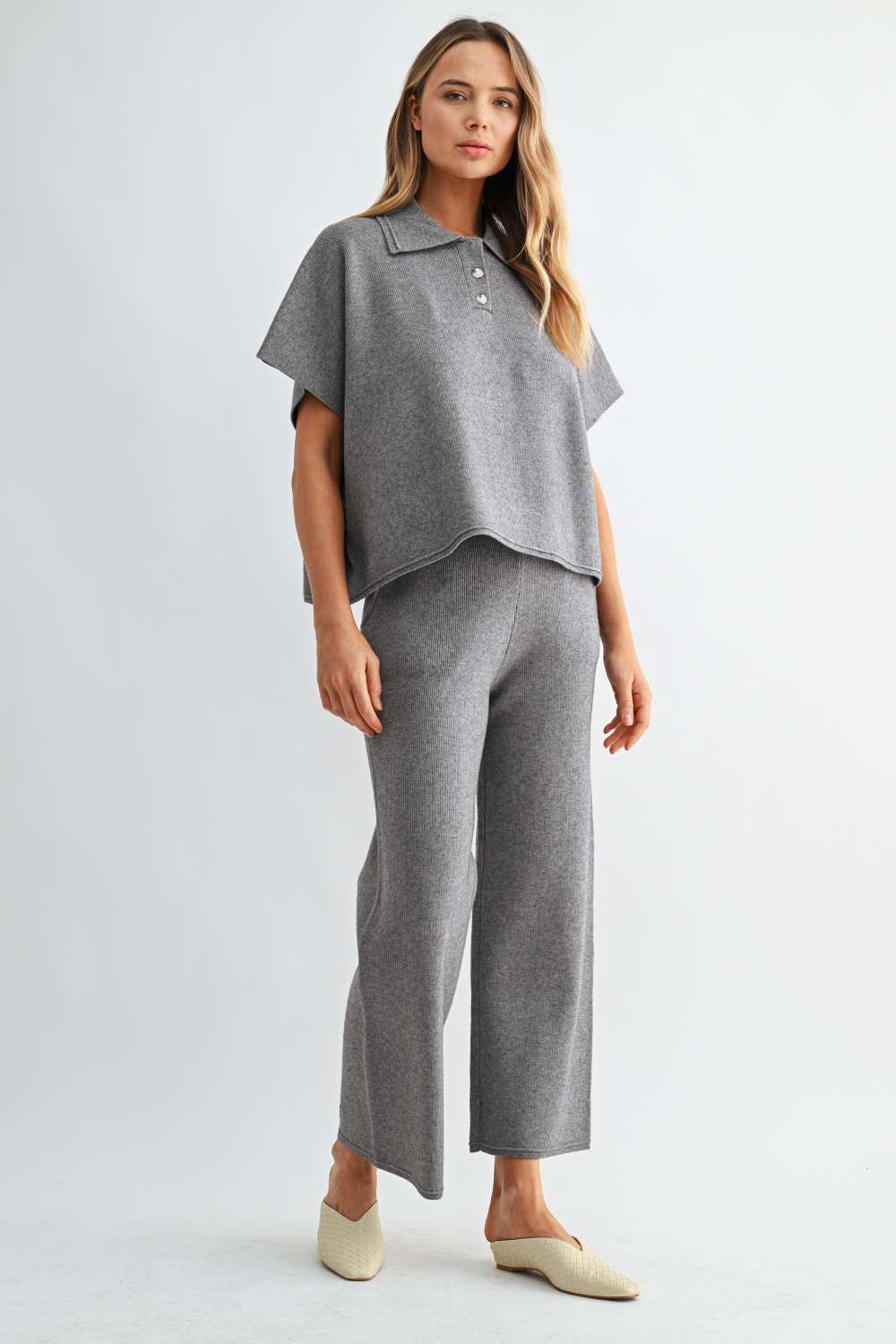 Sean Knitted Collar Top