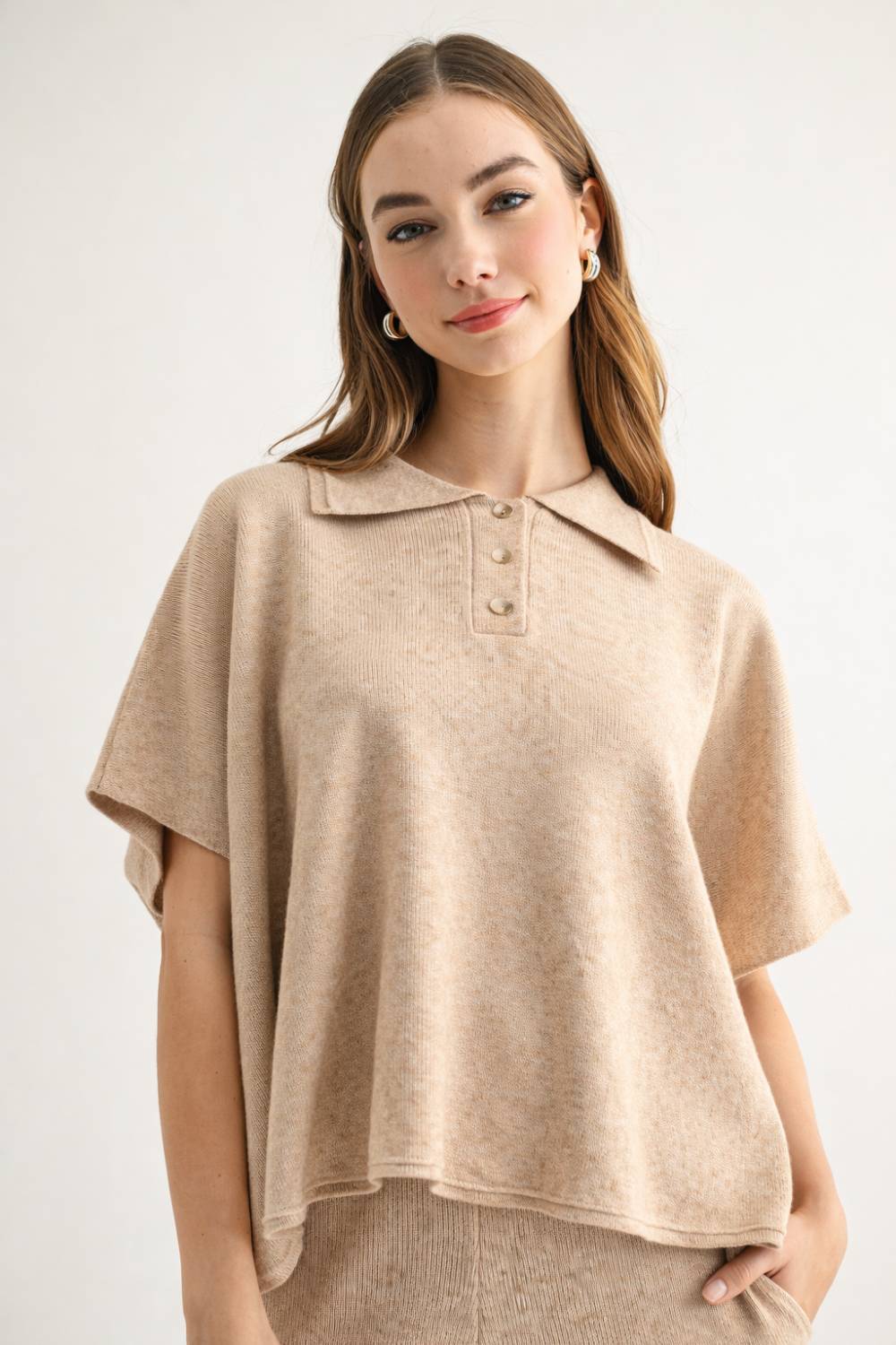 Sean Knitted Collar Top