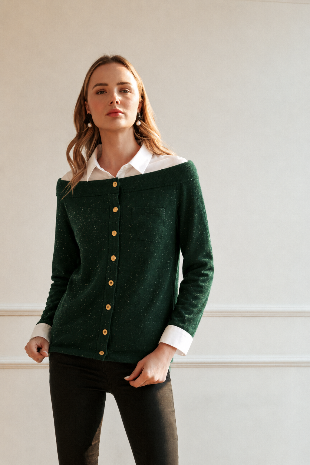 Sakari Off-Shoulder Knit Top