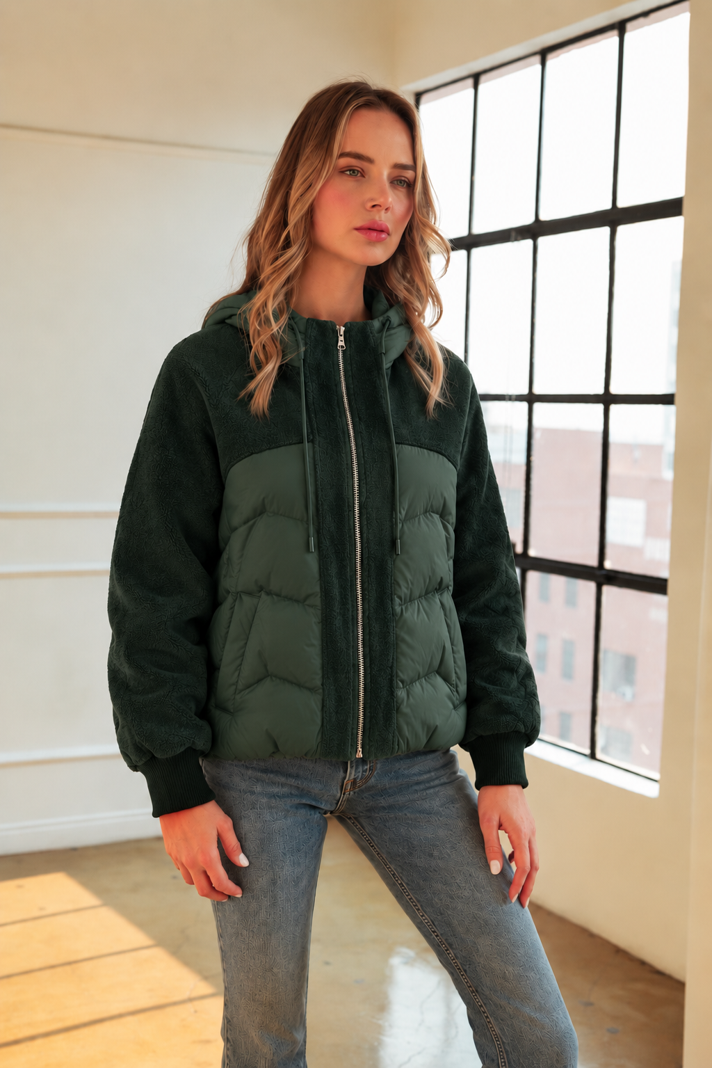 Johan Goose Down Quilted Puffer Jacket