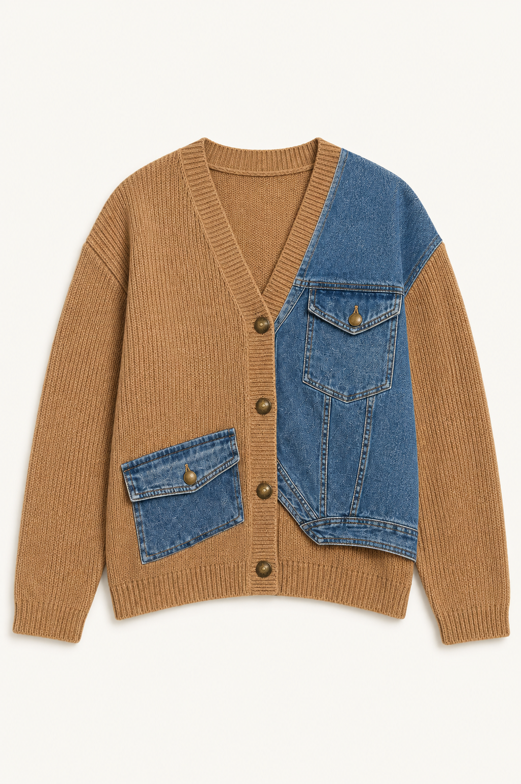 Dana Knit Denim Cardigan