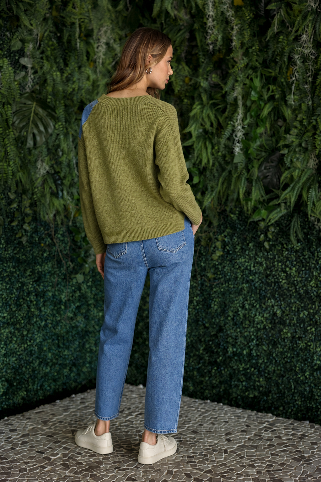 Dana Knit Denim Cardigan