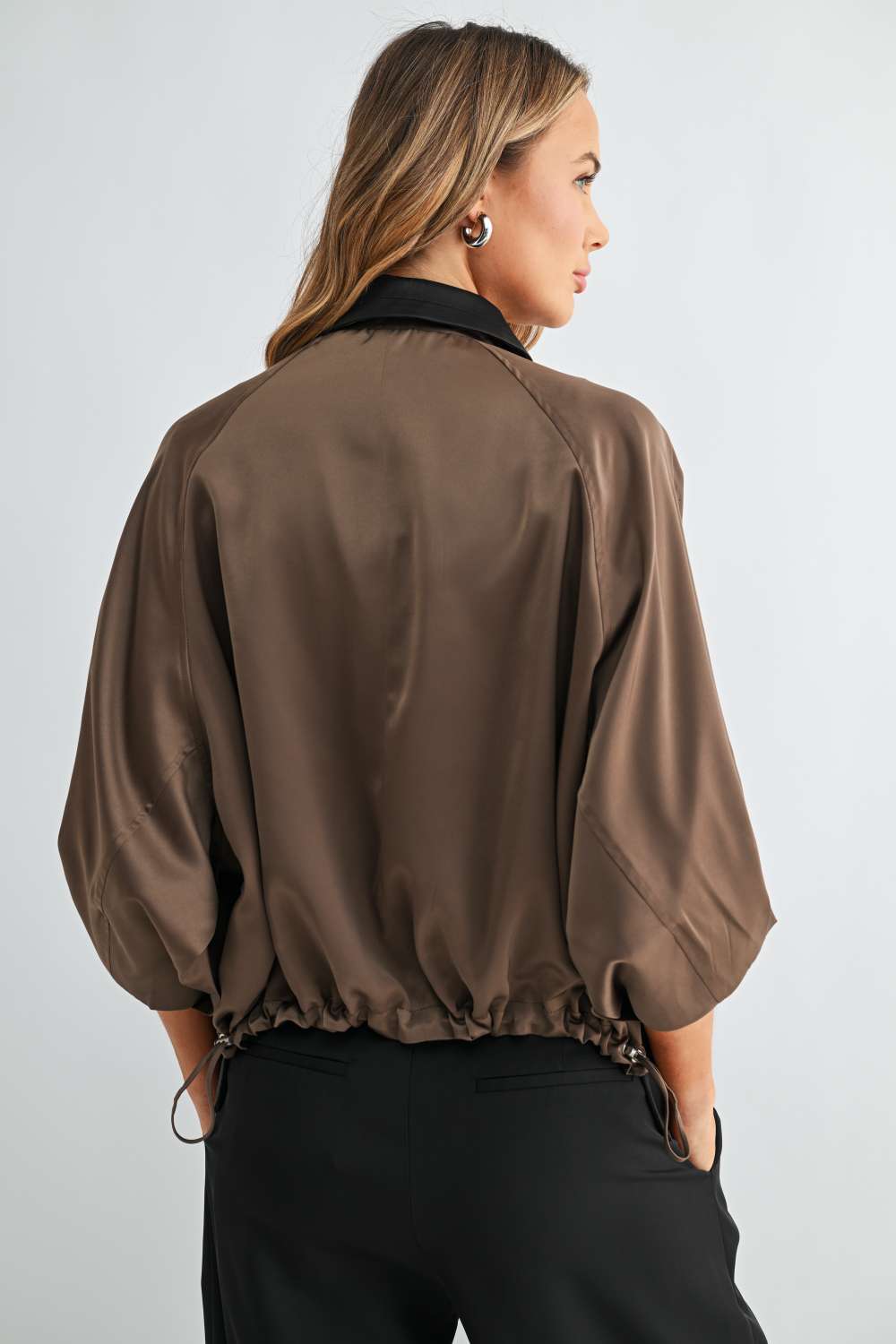 Jason Mix Media Leather Panel Jacket