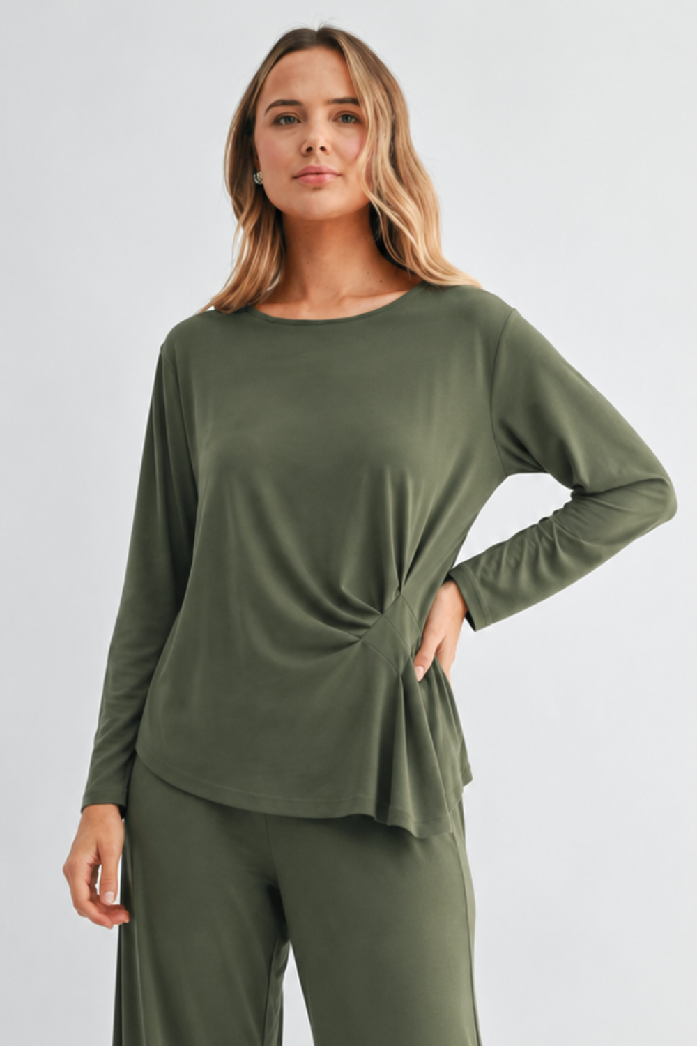 Kary Stretch Knit Top