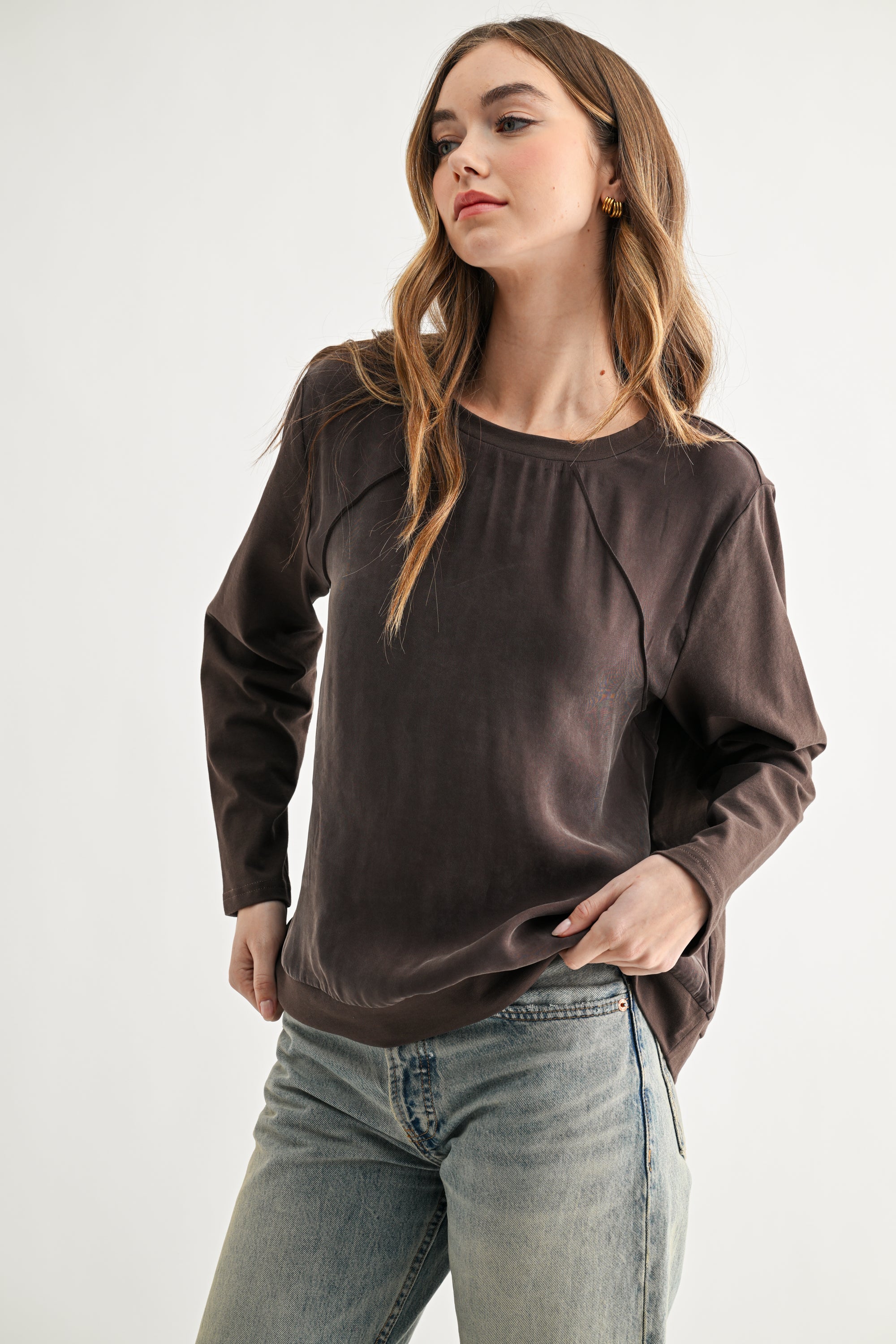 Kate Mixed Media Top