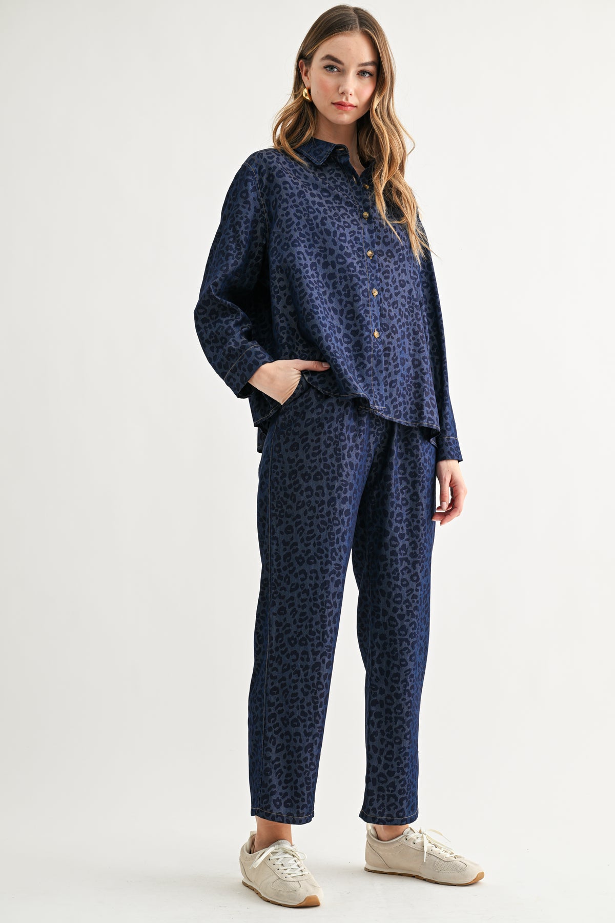 Cairo Woven Animal Print Pant