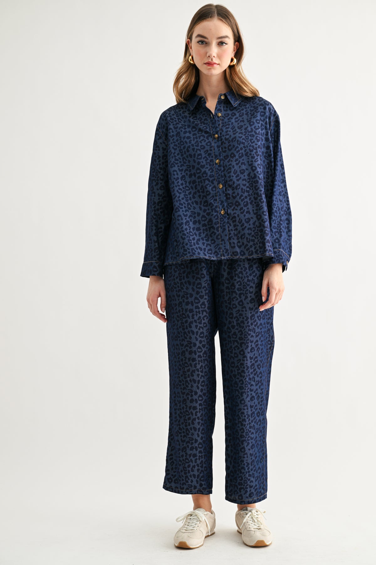 Cairo Woven Animal Print Pant