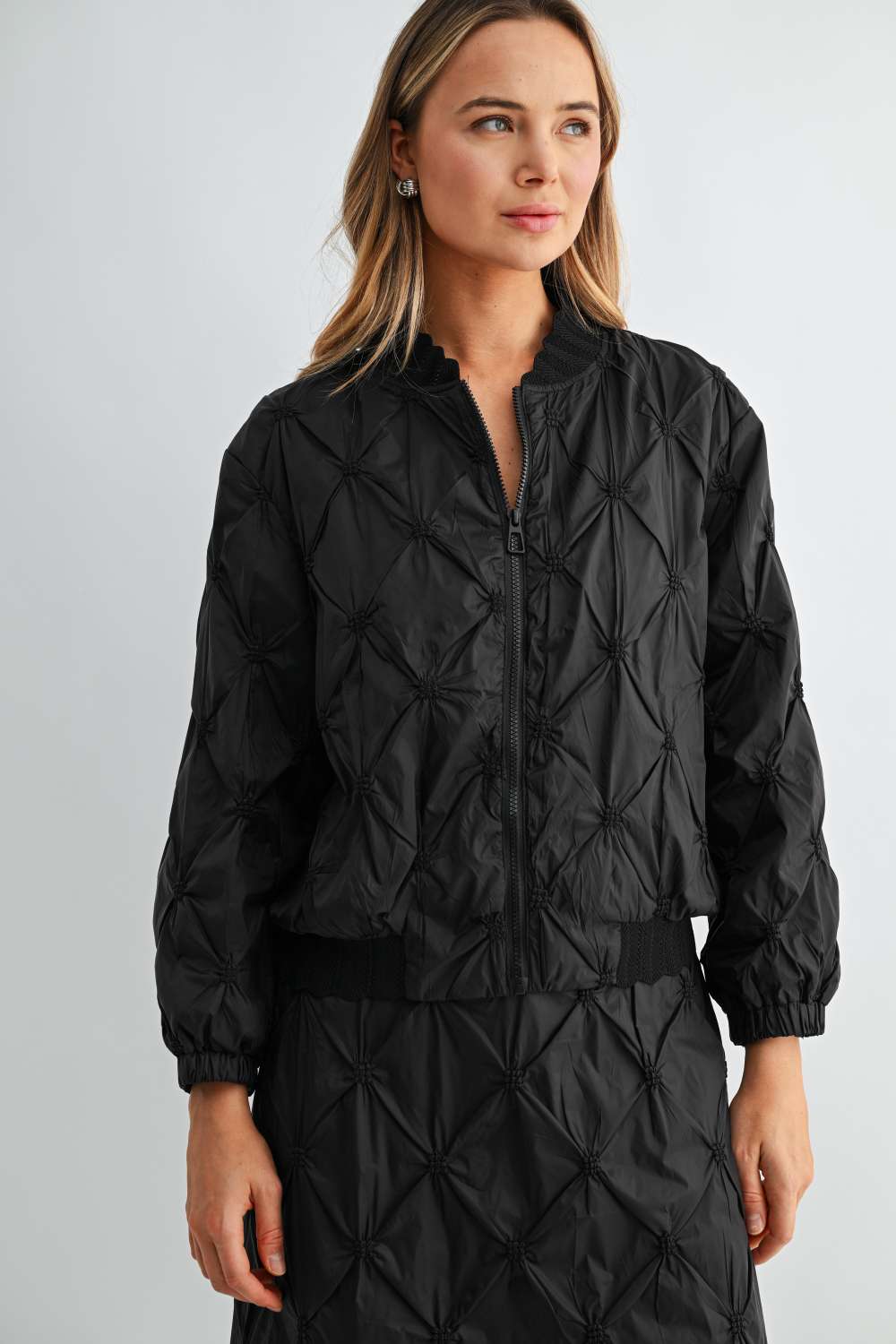 Jovie Quilted Parachute Bomber Jacket