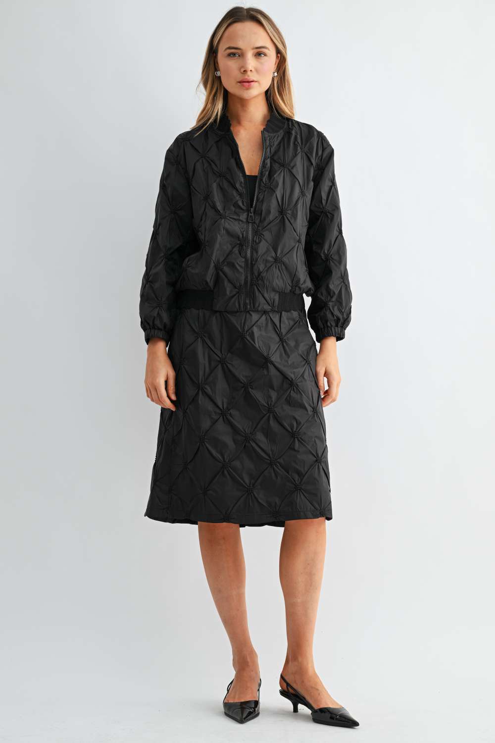 Jovie Quilted Parachute Bomber Jacket