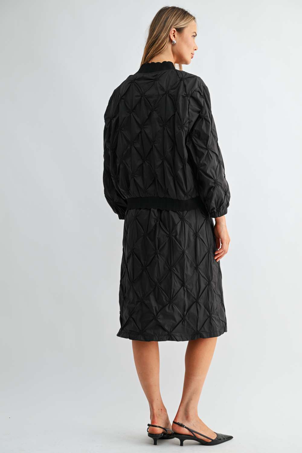 Jovie Quilted Parachute Bomber Jacket