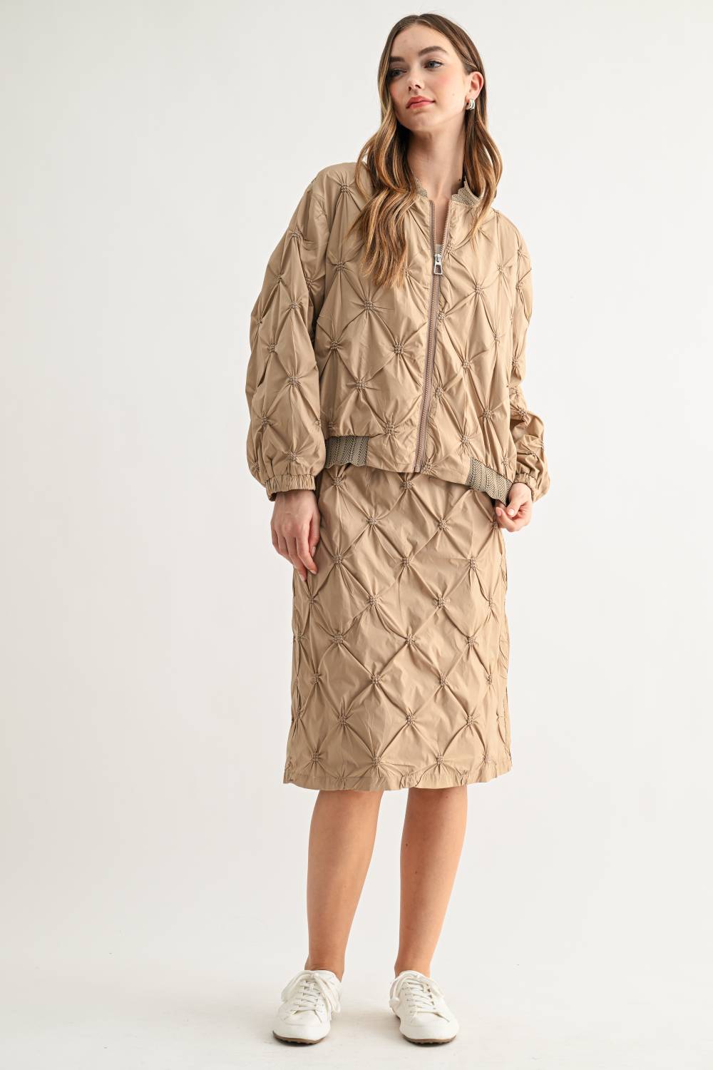 Jovie Quilted Parachute Bomber Jacket