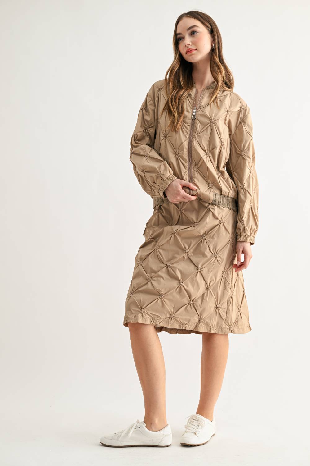 Jovie Quilted Parachute Bomber Jacket