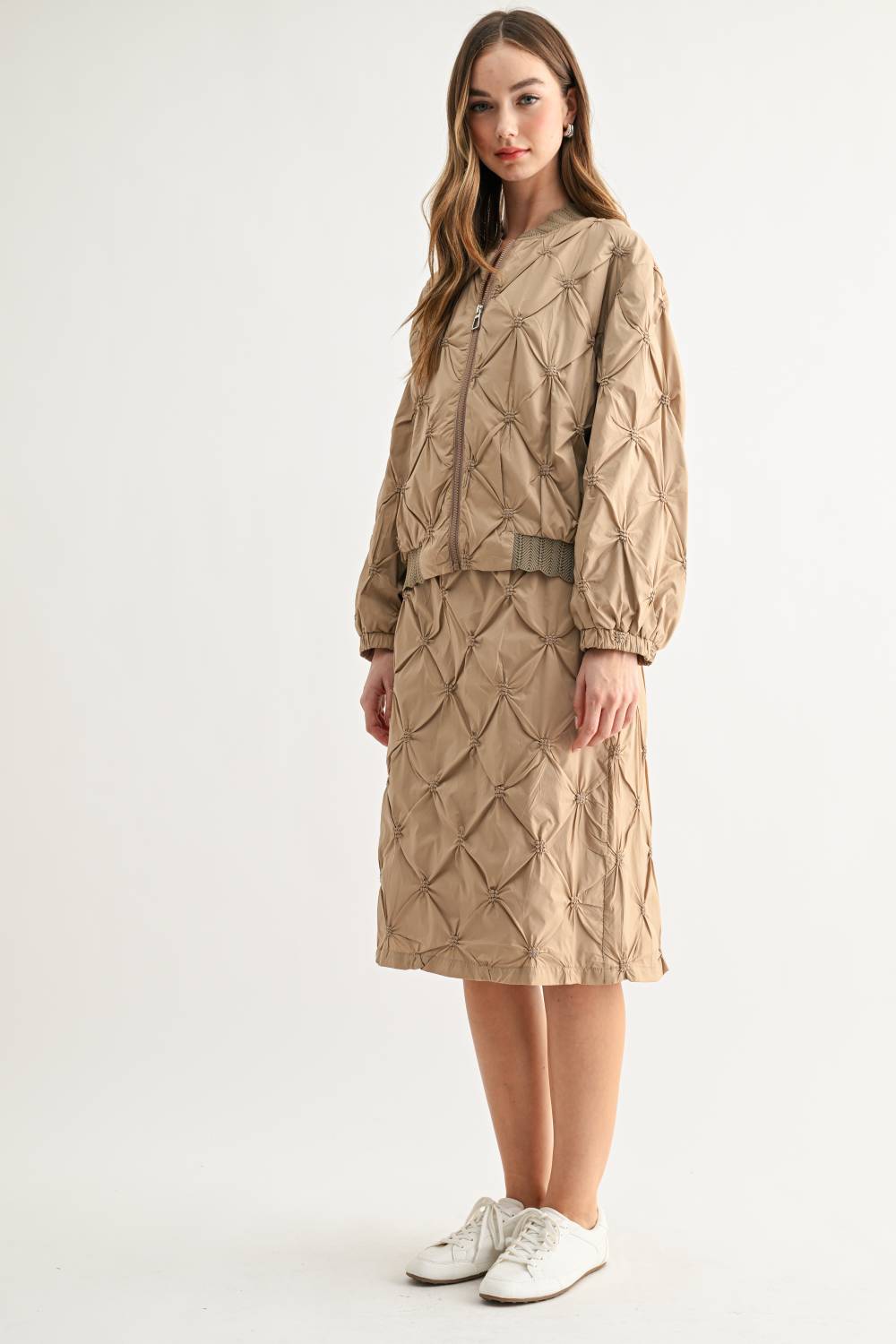 Jovie Quilted Parachute Bomber Jacket