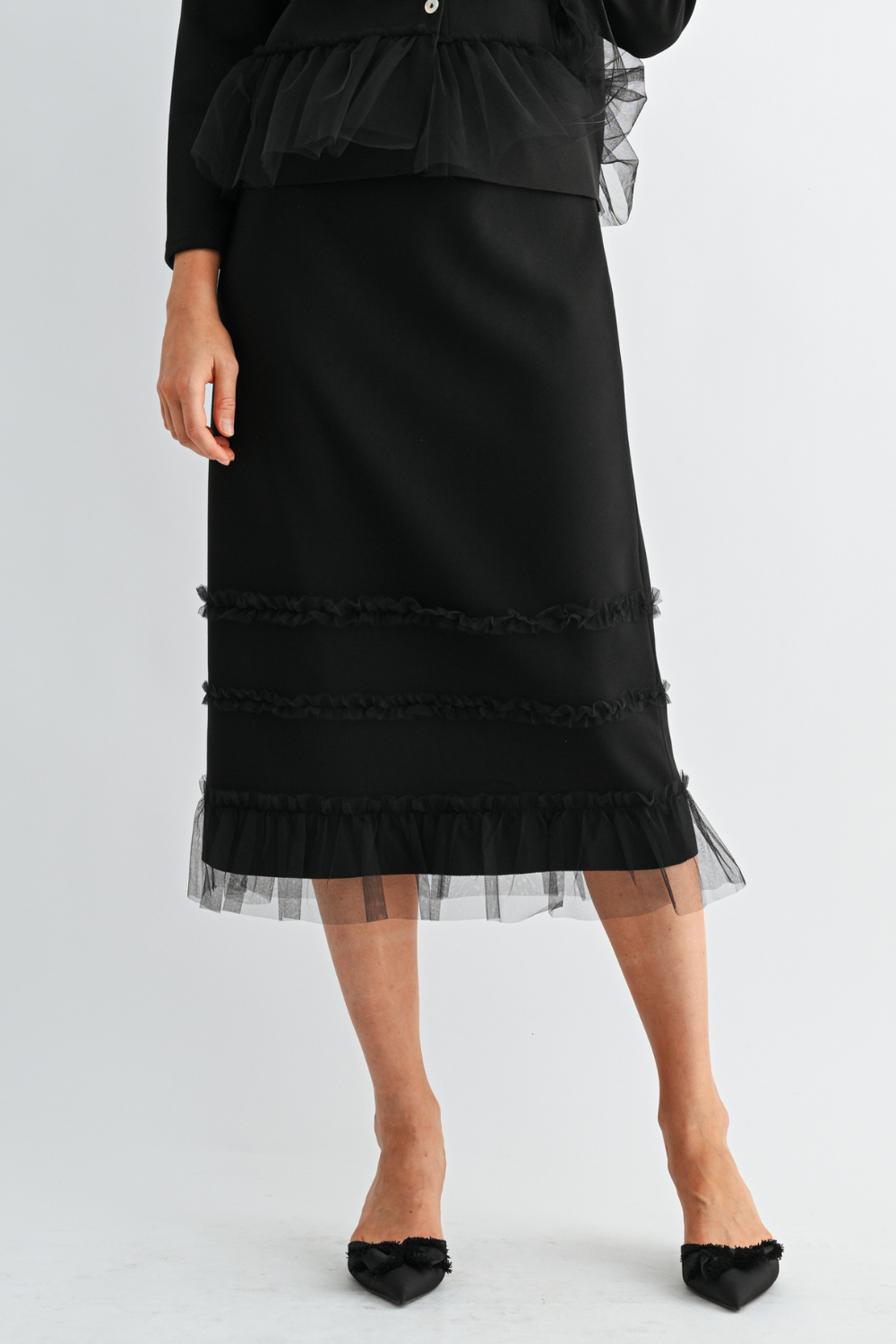 Kaylina Knit Ruffle Cardigan