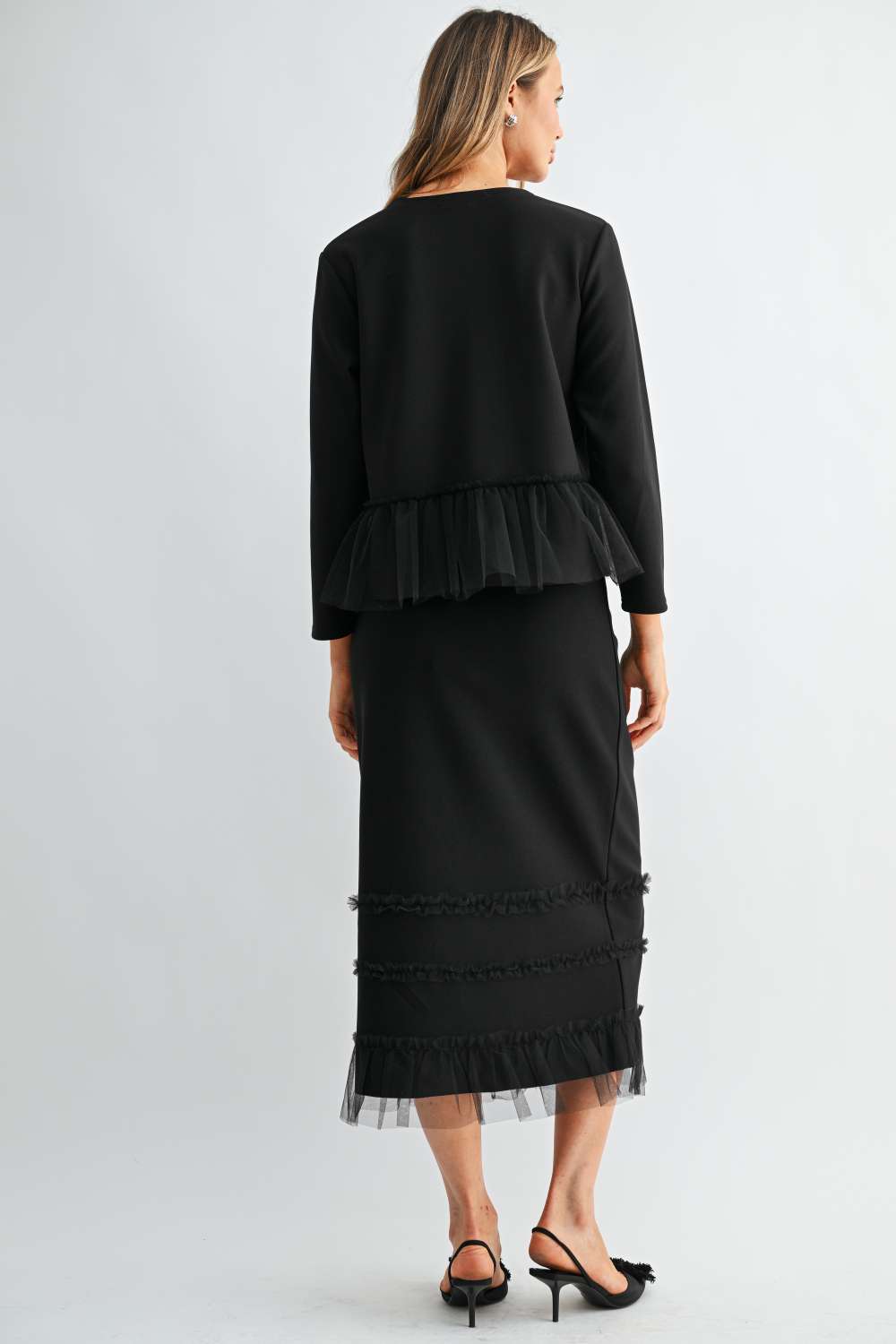 Kimora Knit Ruffle Skirt