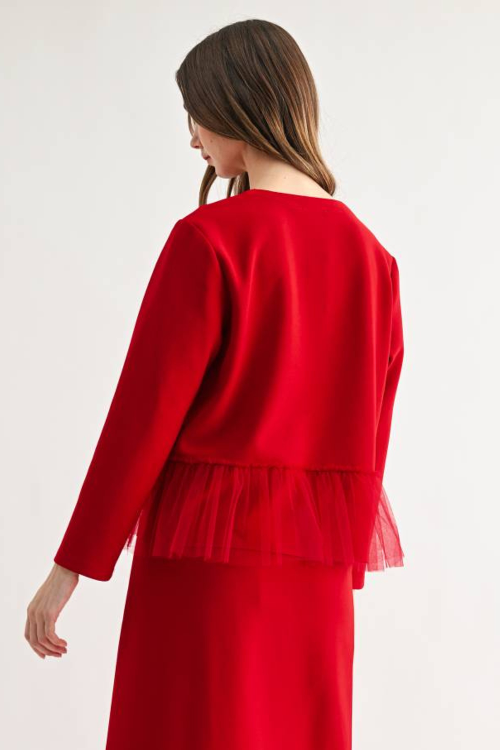 Kaylina Knit Ruffle Cardigan