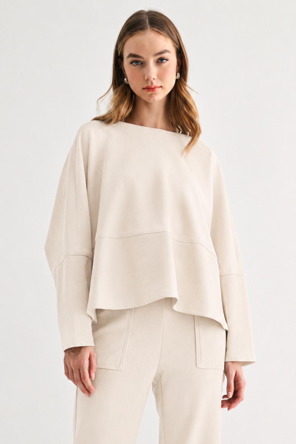 Krista Knit Matte Crepe Knit Top