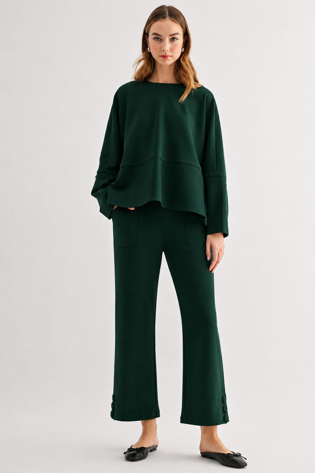 Krista Knit Matte Crepe Knit Top