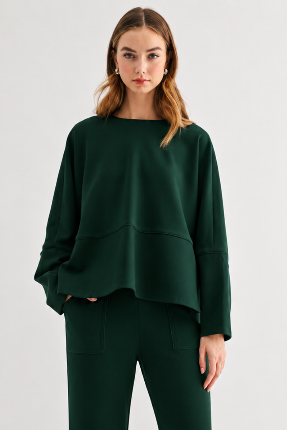 Krista Knit Matte Crepe Knit Top