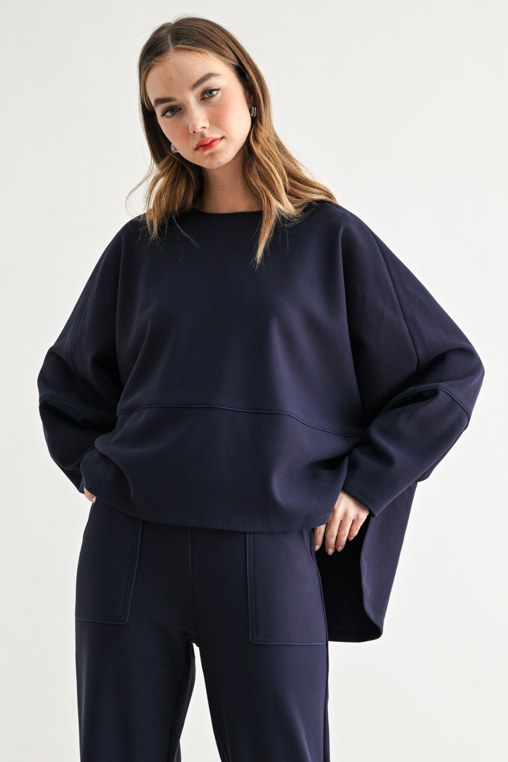 Krista Knit Matte Crepe Knit Top
