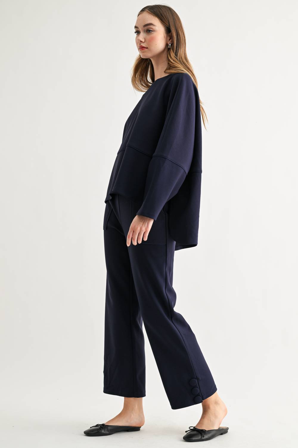 Krista Knit Matte Crepe Knit Top