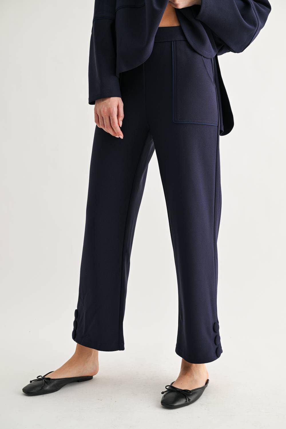 Kurtis Matte Crepe Knit Pant