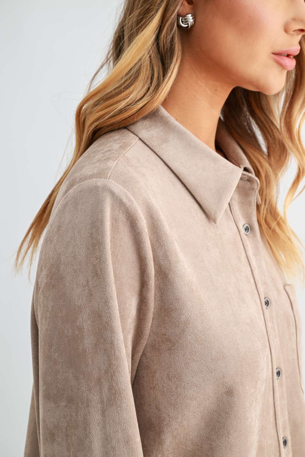 Azalea Stretch Suede Top